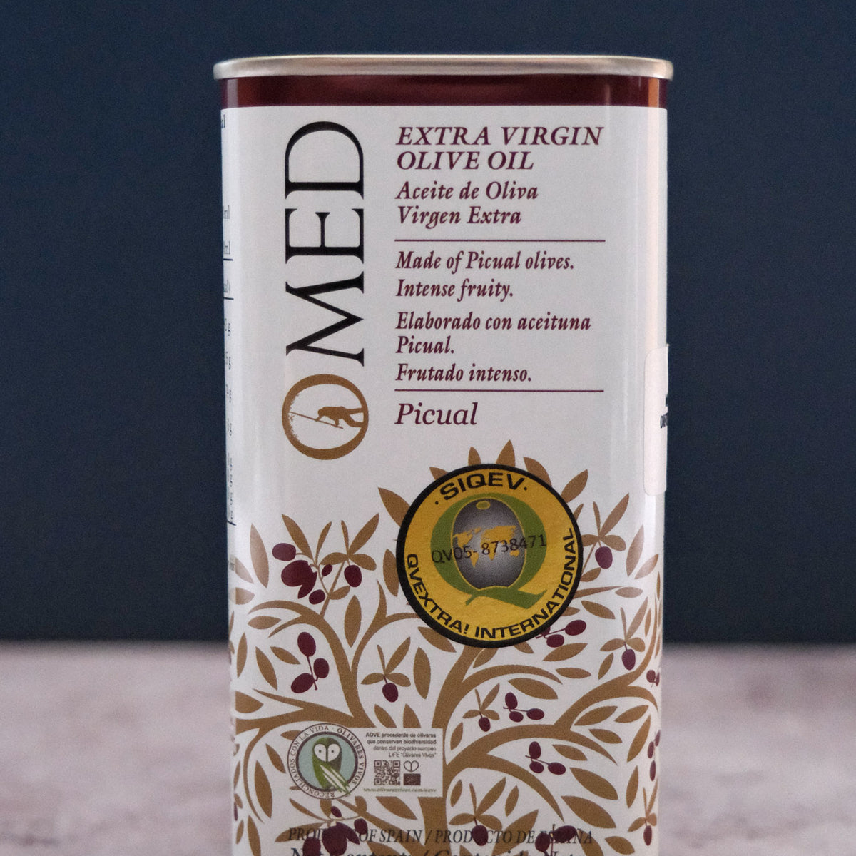 Picual Extra Virgin Olive Oil, O Med - The Cambridge Cheese Company