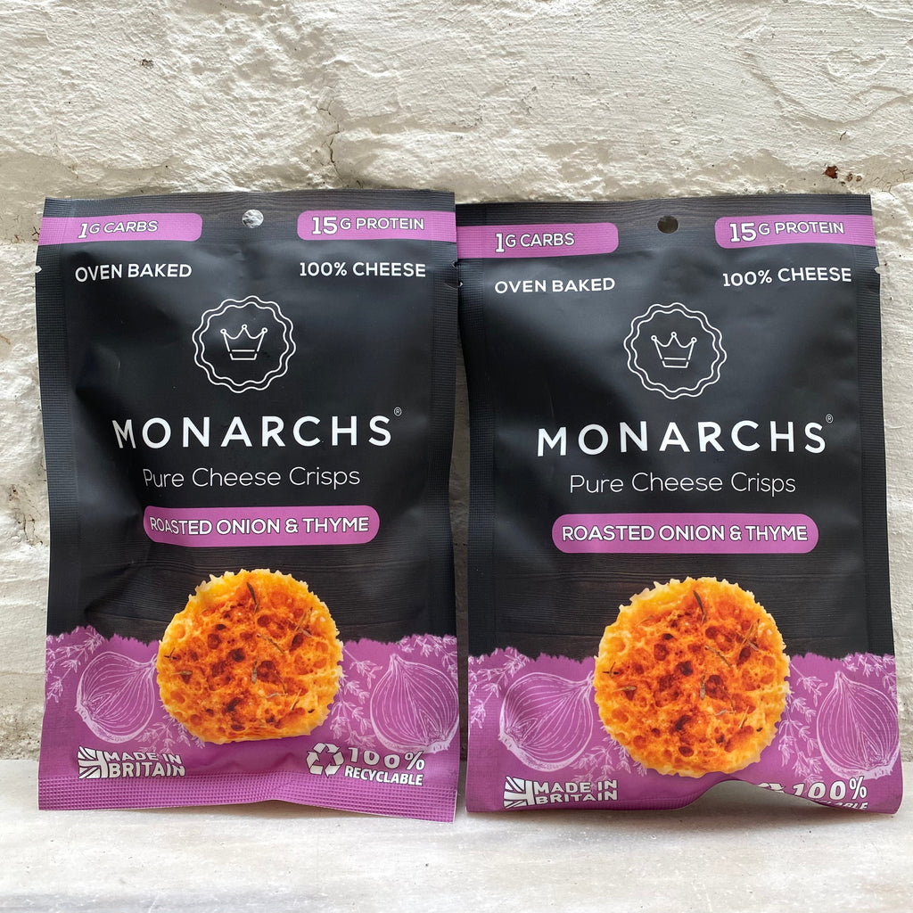 Monarchs Pure Cheese Crisps, Roasted Onion & Thyme