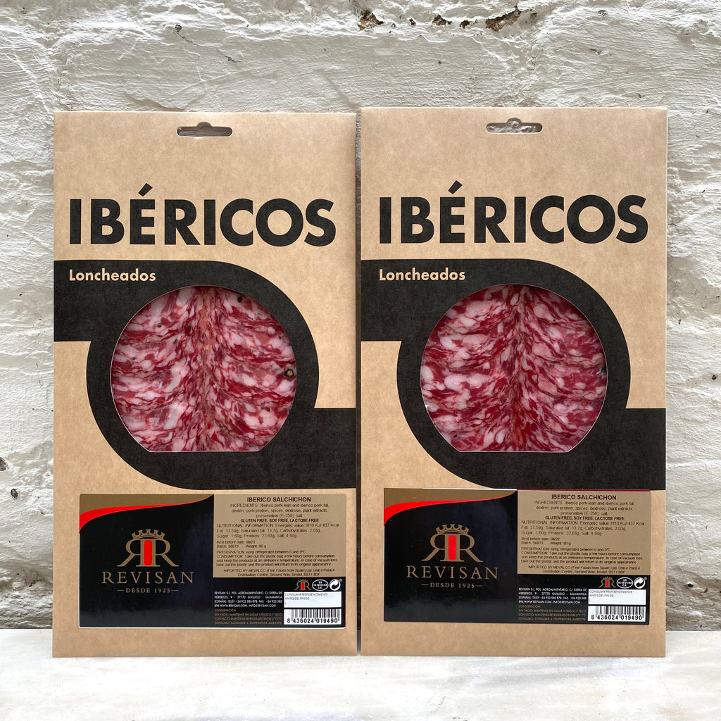 Salchichon Iberico, Sliced, Revisan